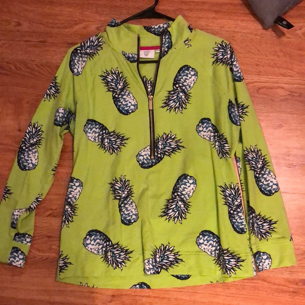 Crown and Ivy pineapple quarter zip